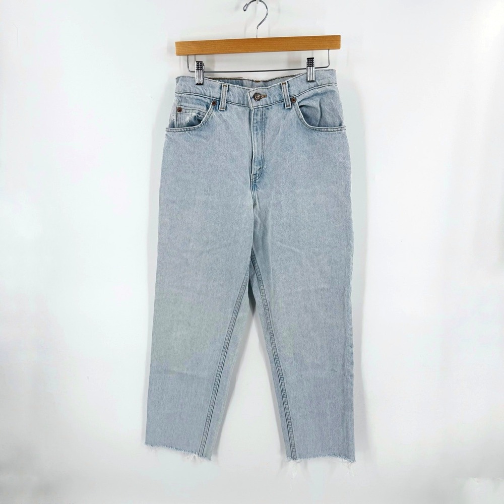Vintage Levi's Orange Tab Jeans Made USA 8 High Rise Straight Leg 100% Cotton
